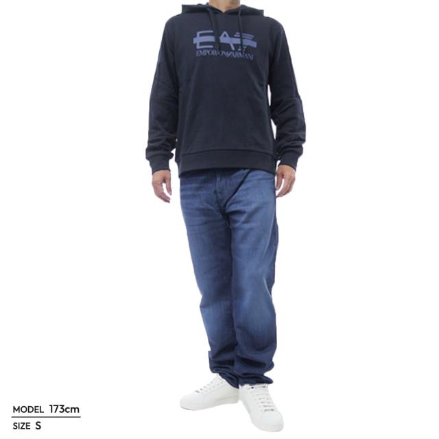 セールAW EMPORIO ARMANI エンポリオアルマーニ EA7 パーカー メンズ プルオーバー 7M001121 AF12473 ネイビー_1
