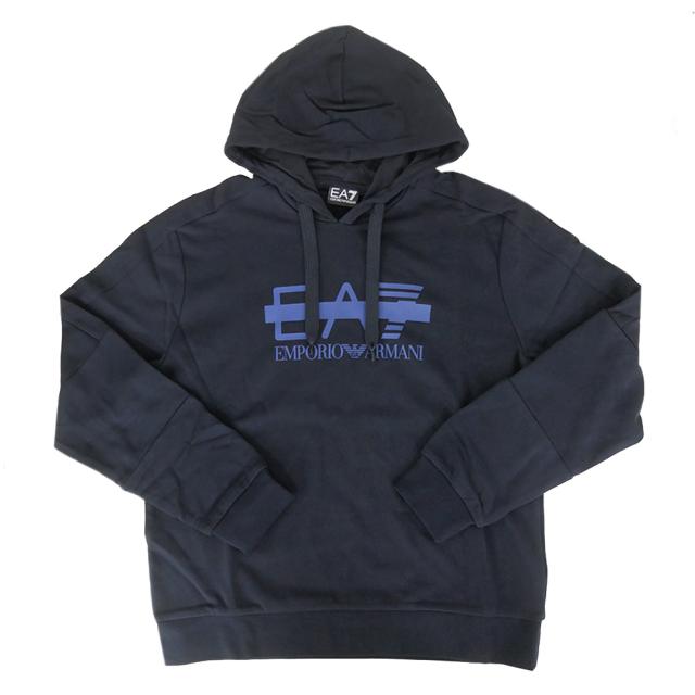 セールAW EMPORIO ARMANI エンポリオアルマーニ EA7 パーカー メンズ プルオーバー 7M001121 AF12473 ネイビー_4