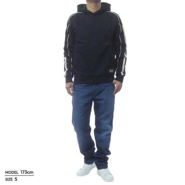 セールAW EMPORIO ARMANI エンポリオアルマーニ EA7 パーカー メンズ プルオーバー 7M000972 AF10377 ブラック_1