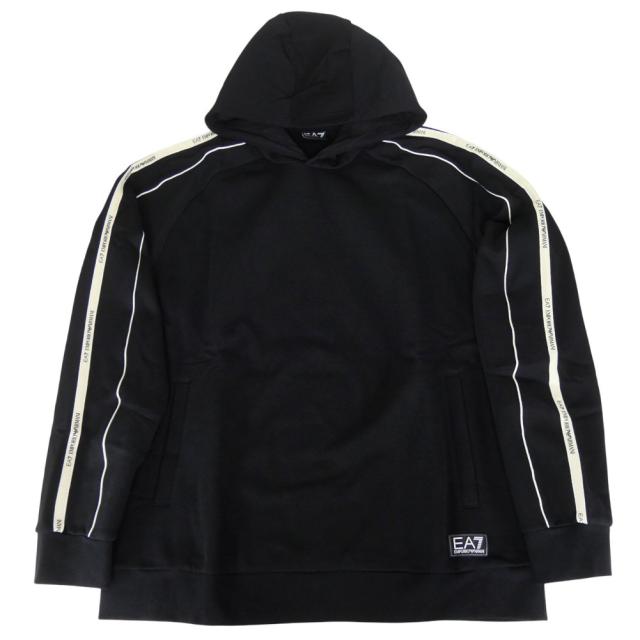 セールAW EMPORIO ARMANI エンポリオアルマーニ EA7 パーカー メンズ プルオーバー 7M000972 AF10377 ブラック_4