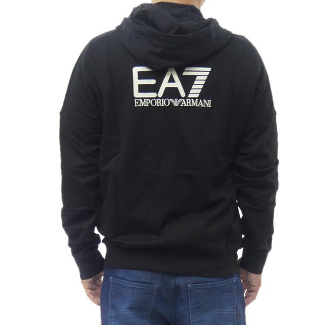 2025 秋冬新作！ EMPORIO ARMANI エンポリオアルマーニ EA7 パーカー メンズ ジップアップ 7M000904 AF13512 ブラック 2025 秋冬新作！ EMPORIO ARMANI エンポリオアルマーニ EA7 パーカー