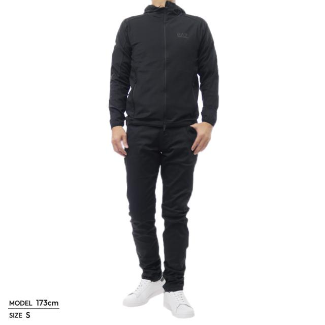 セールAW EMPORIO ARMANI エンポリオアルマーニ EA7 パーカー メンズ ジップアップ 7M000591 AF13534 ブラック_1