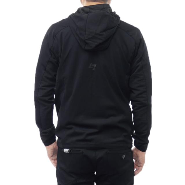 セールAW EMPORIO ARMANI エンポリオアルマーニ EA7 パーカー メンズ ジップアップ 7M000591 AF13534 ブラック_3