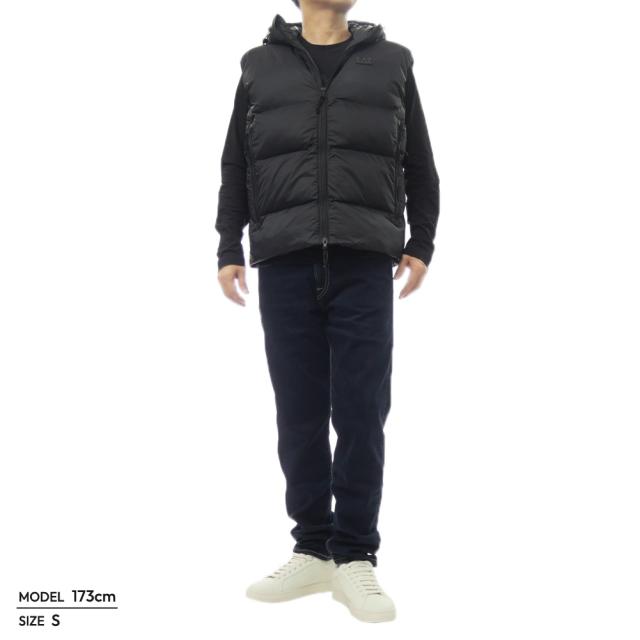 秋新作 EMPORIO ARMANI エンポリオアルマーニ EA7 ベスト メンズ 中綿