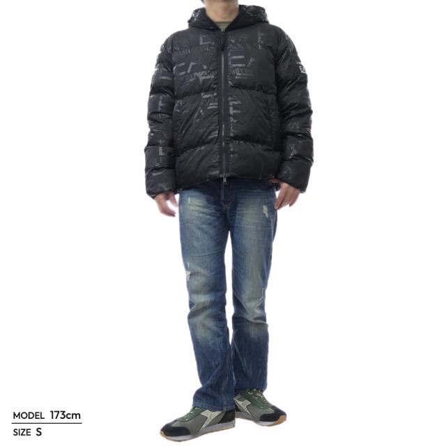 セールAW EMPORIO ARMANI エンポリオアルマーニ EA7 メンズ中綿ブルゾン 7M000697 AF15969 ブラック_1