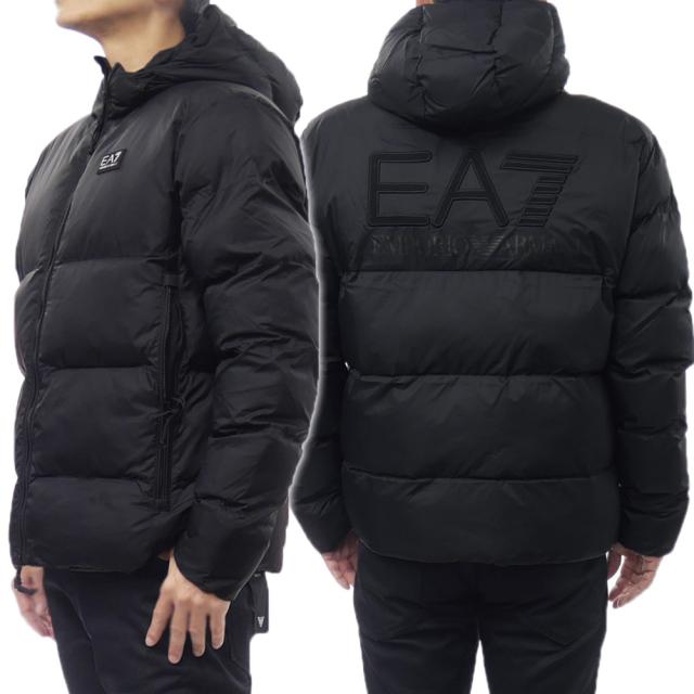 2025 秋冬新作！ EMPORIO ARMANI エンポリオアルマーニ EA7 メンズ 中綿ブルゾン 7M000694 AF15956 ブラック