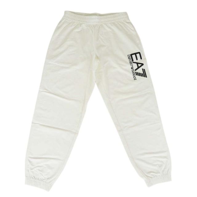 2025 秋冬新作！ EMPORIO ARMANI エンポリオアルマーニ EA7 スウェットパンツ メンズ コットン 綿100％ 7M000906 AF13512 ホワイト 2025 秋冬新作！ EMPORIO ARMANI エンポリオアルマーニ EA7 スウェット