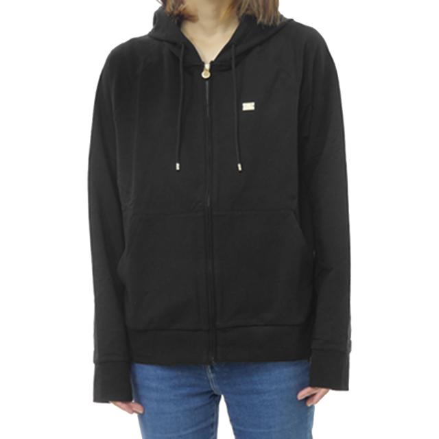 2025 秋冬新作！ EMPORIO ARMANI エンポリオアルマーニ EA7 パーカー レディース ジップアップ 7W000458 AF13135 ブラック