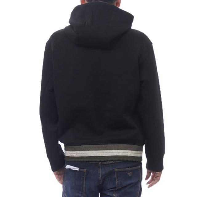セールAW EMPORIO ARMANI エンポリオアルマーニ パーカー メンズ プルオーバー EM002917 AF10013 ブラック_3