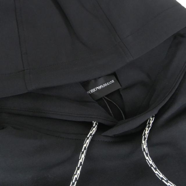 セールAW EMPORIO ARMANI エンポリオアルマーニ パーカー メンズ プルオーバー EM002917 AF10013 ブラック_5