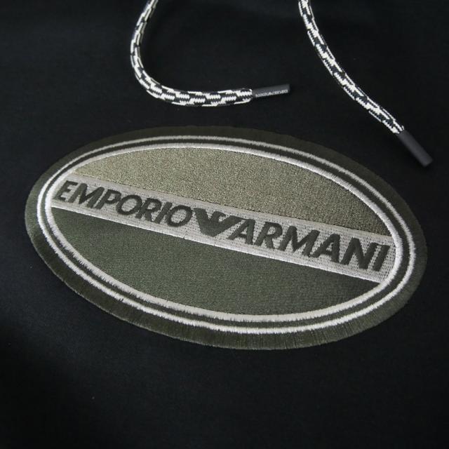 セールAW EMPORIO ARMANI エンポリオアルマーニ パーカー メンズ プルオーバー EM002917 AF10013 ブラック_6