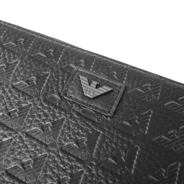 秋新作 EMPORIO ARMANI エンポリオアルマーニ 財布 メンズ ラウンド