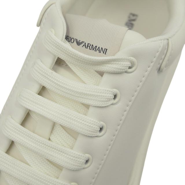 セールAW EMPORIO ARMANI エンポリオアルマーニ メンズ スニーカー 靴 シューズ ローカット EM003666 AF18266 オフホワイト_3