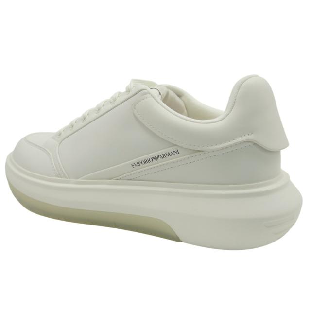 セールAW EMPORIO ARMANI エンポリオアルマーニ メンズ スニーカー 靴 シューズ ローカット EM003666 AF18266 オフホワイト_4
