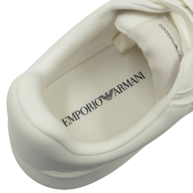 セールAW EMPORIO ARMANI エンポリオアルマーニ メンズ スニーカー 靴 シューズ ローカット EM003666 AF18266 オフホワイト_6