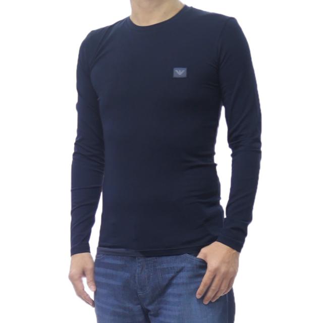 2025 秋冬新作！ EMPORIO ARMANI UNDERWEAR エンポリオアルマーニ アンダーウェア Tシャツ メンズ 長袖 ロンT EM000381 AF14977 ネイビー