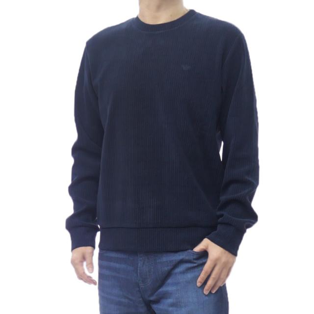 2025 秋冬新作！ EMPORIO ARMANI エンポリオアルマーニ アンダーウェア トレーナー メンズ EM000520 AF14991 ネイビー