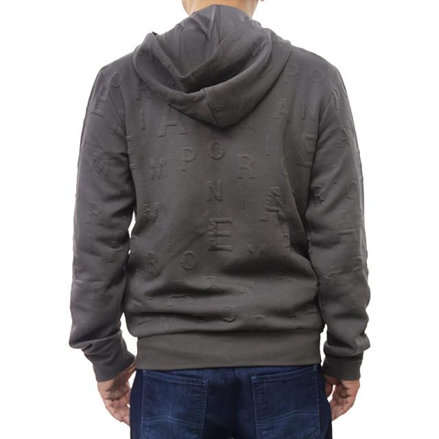 セールAW EMPORIO ARMANI エンポリオアルマーニ アンダーウェア パーカー メンズ ジップアップ EM000653 AF15006 チャコール_3