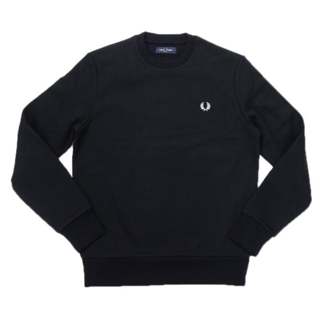 セールAW FRED PERRY フレッドペリー メンズ トレーナー M1369 / BOLD BRANDING CREWNECK SWEATSHIRT ブラック_4