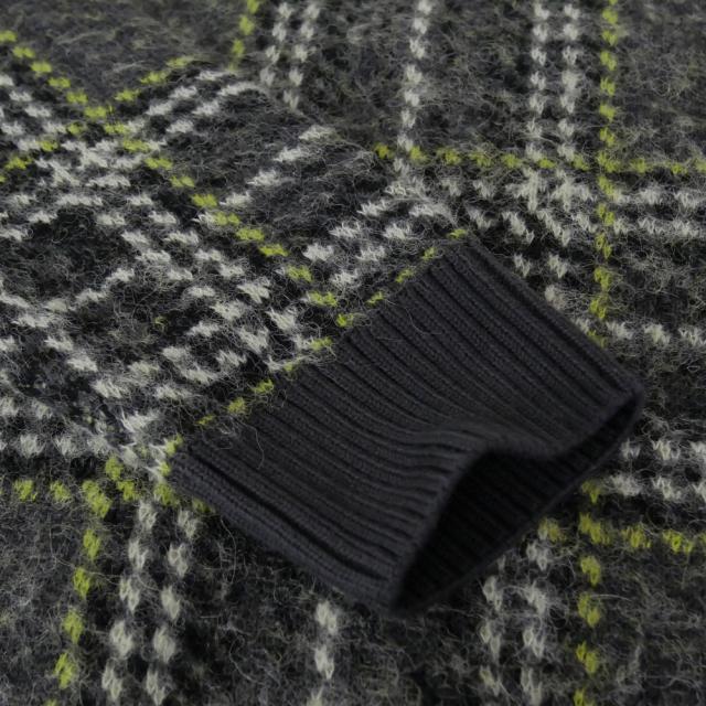 セールAW FRED PERRY フレッドペリー メンズクルーネックニット セーター K1552 / BRUSHED TARTAN JUMPER グレー_7