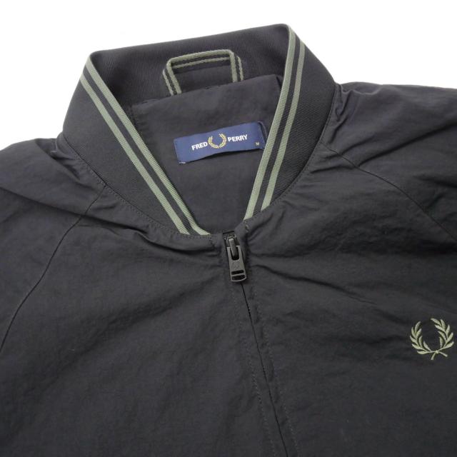 大売り出しAW FRED PERRY フレッドペリー メンズ 上衣 J1311 / TIPPED TASLAN TENNIS BOMBER JACKET 黒いこと