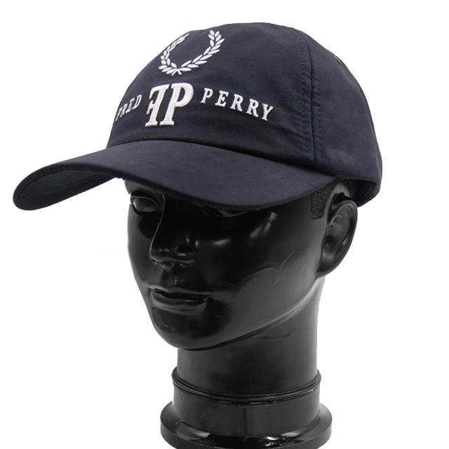 FRED PERRY フレッドペリー メンズ キャップ HW1299 / MONOGRAM MICROFIBRE CAP ネイビー