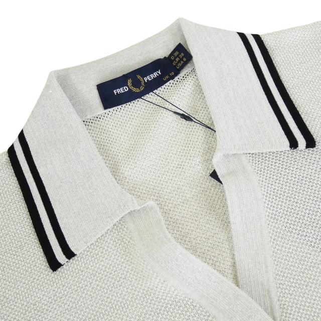 FRED PERRY フレッドペリー レディースVネックニットポロシャツ K1128
