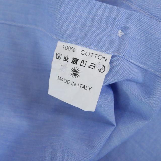 セールAW GIANNETTO ジャンネット カッタウェイシャツ メンズ コットン 綿100％ AC130 / VINCI FIT WASH ライトブルー_9