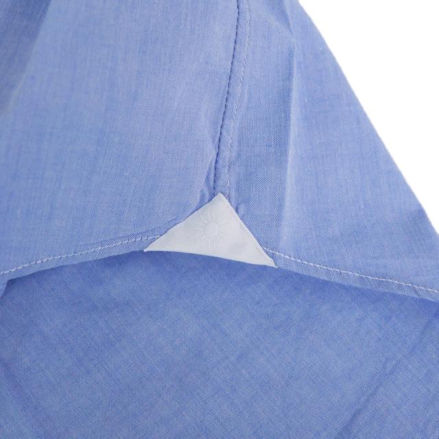 セールAW GIANNETTO ジャンネット カッタウェイシャツ メンズ コットン 綿100％ AC130 / VINCI FIT WASH ライトブルー_8