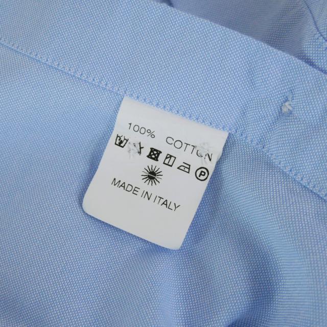 セールAW GIANNETTO ジャンネット カッタウェイシャツ メンズ コットン 綿100％ AC146 / VINCI FIT WASH ライトブルー_9