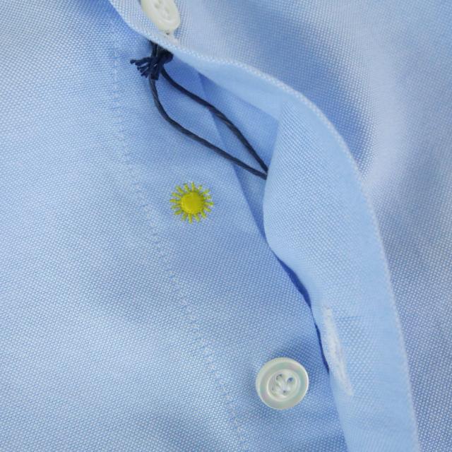 セールAW GIANNETTO ジャンネット カッタウェイシャツ メンズ コットン 綿100％ AC146 / VINCI FIT WASH ライトブルー_6