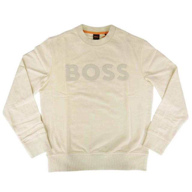 2025 秋冬新作！ HUGO BOSS ヒューゴボス トレーナー メンズ 50487133 10244192 / WeBasicCrew クリーム 2025 秋冬新作！ HUGO BOSS ヒューゴボス トレーナー メンズ 50487133