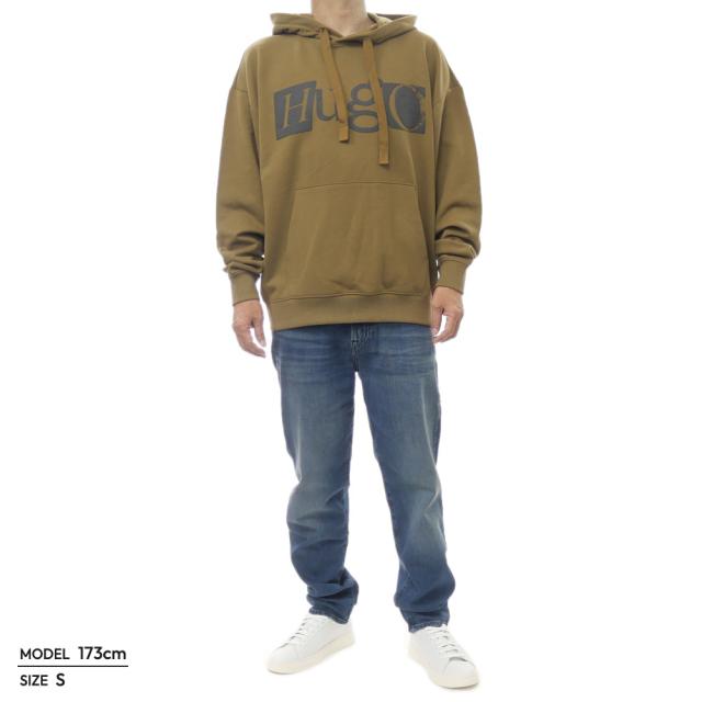 セールAW HUGO・HUGO BOSS ヒューゴボス パーカー メンズ プルオーバー 50542796 10263750 / Nildi カーキブラウン_1