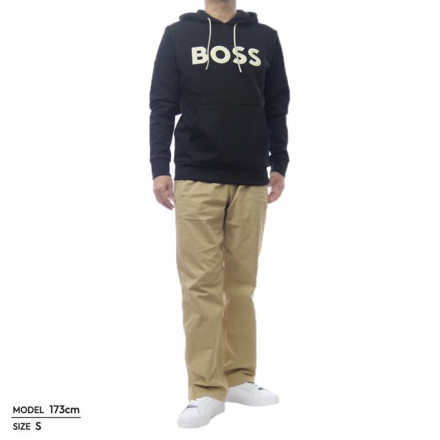 セールAW HUGO BOSS ヒューゴボス パーカー メンズ プルオーバー 50551457 10272320 / SoodyZone ブラック_1