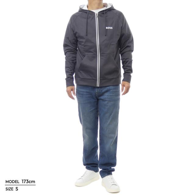 秋新作 HUGO BOSS ヒューゴボス パーカー メンズ ジップアップ