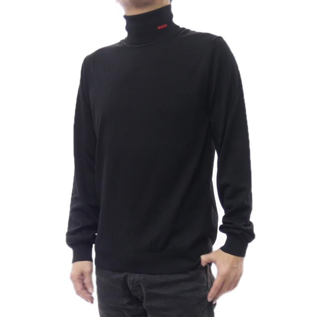 セールAW HUGO・HUGO BOSS ヒューゴボス メンズタートルネックセーター ニット 50474174 10243187 / San Thomas-M ブラック