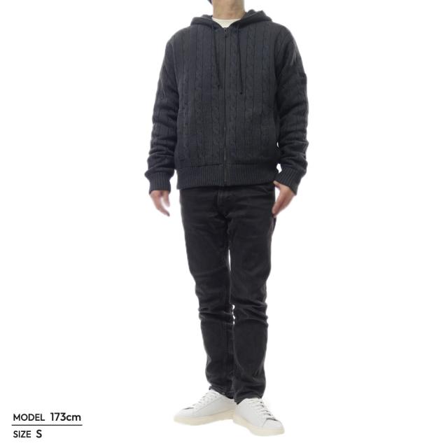 セールAW HUGO BOSS ヒューゴボス メンズニット パーカー 50548679 10274251 / Kudab le チャコールグレー_1