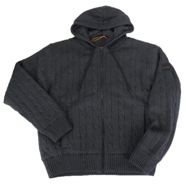 セールAW HUGO BOSS ヒューゴボス メンズニット パーカー 50548679 10274251 / Kudab le チャコールグレー_4