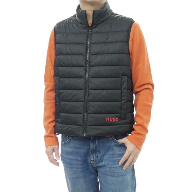 2025 秋冬新作！ HUGO・HUGO BOSS ヒューゴボス ベスト メンズ 中綿ベスト 50544544 10239121 / Brentino2521 ブラック