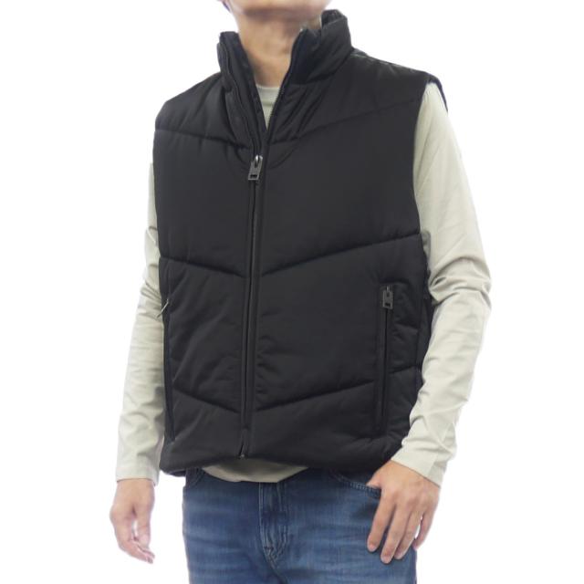2025 秋冬新作！ HUGO・HUGO BOSS ヒューゴボス ベスト メンズ 中綿ベスト 50541591 10253066 / Berolino2531 ブラック