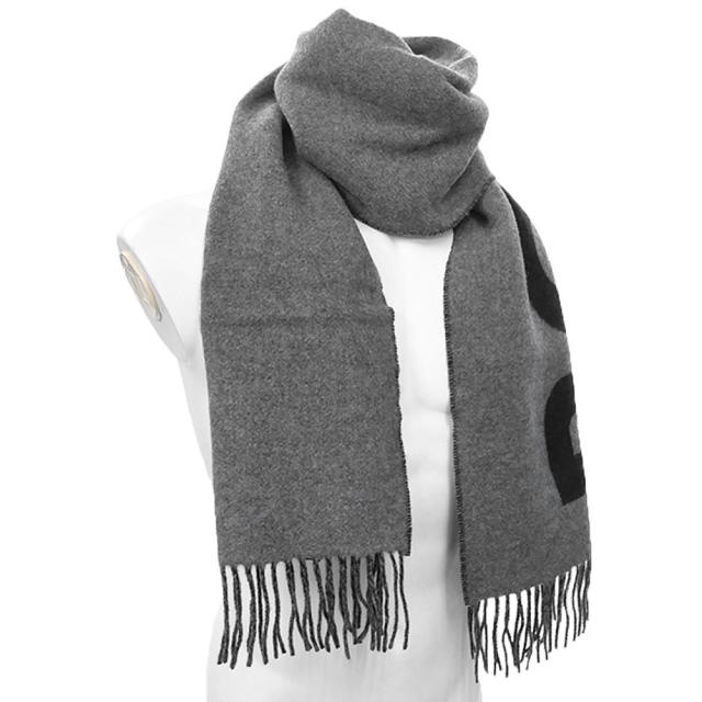 HUGO BOSS ヒューゴボス メンズ大判ストール 50527099 10265631 / Rikard_35180 グレー 2025秋冬新作