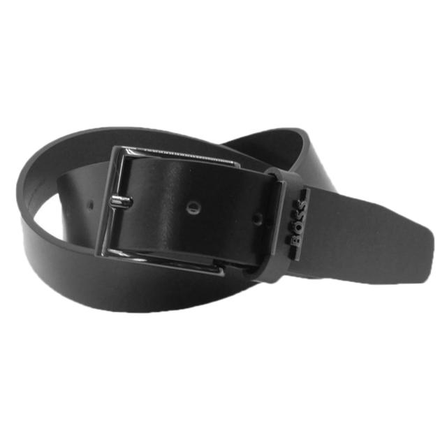 HUGO BOSS ヒューゴボス ベルト メンズ レザーベルト 50491852 10249589 / Cole-Ant_Sz35 ブラック 定番人気商品