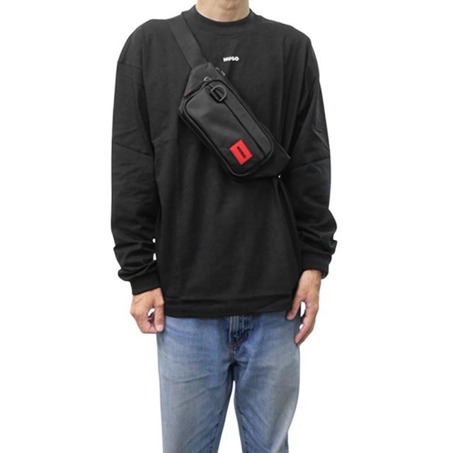 2025 秋冬新作！ HUGO・HUGO BOSS ヒューゴボス バッグ メンズ ボディバッグ 50491759 10236381 / Thon 2.0N Bumbag N ブラック