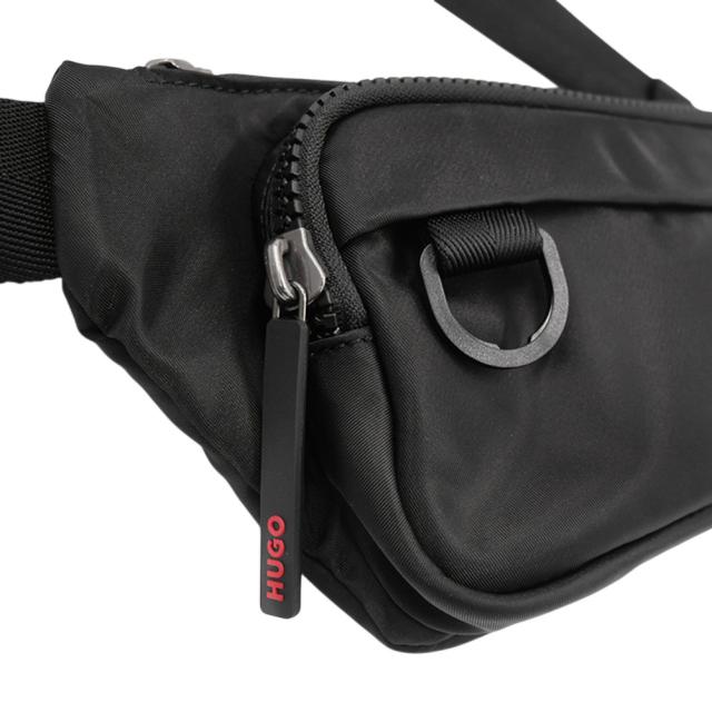 2025 秋冬新作！ HUGO・HUGO BOSS ヒューゴボス バッグ メンズ ボディバッグ 50491759 10236381 / Thon 2.0N Bumbag N ブラック
