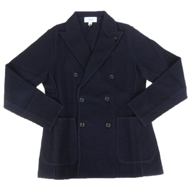 2025 秋冬新作！ LARDINI ラルディーニ ジャケット メンズ ダブル6Bニットジャケット CNLJM57 AA65001 ネイビー 2025 秋冬新作！ LARDINI ラルディーニ ジャケット メンズ ダブル6B
