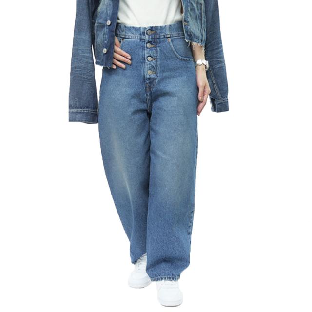 MM6 エムエムシックス ジーンズ レディース コットン 綿100％ S52LA0235 M30018 インディゴブルー