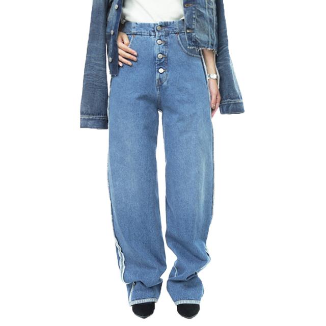 MM6 エムエムシックス ジーンズ レディース コットン 綿100％ S52LA0263 M30018 インディゴブルー