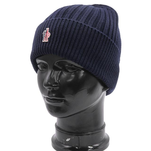 MONCLER モンクレール メンズ ニットキャップ 3B00007 04761 / BERRETTO TRICOT ネイビー 2025秋冬新作