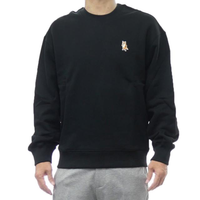 MAISON KITSUNE ワッフル　スウェット　トレーナー　ワッペン刺繍 ホリスター] HOLLISTER 正規品 メンズ クルーネックセーター Waffle