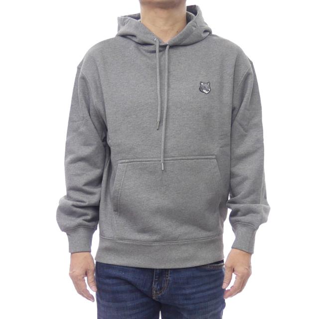 MAISON KITSUNE メゾンキツネ パーカー メンズ プルオーバー PM00703 KM0341 / FOX HEAD COMFORT HOODIE グレー